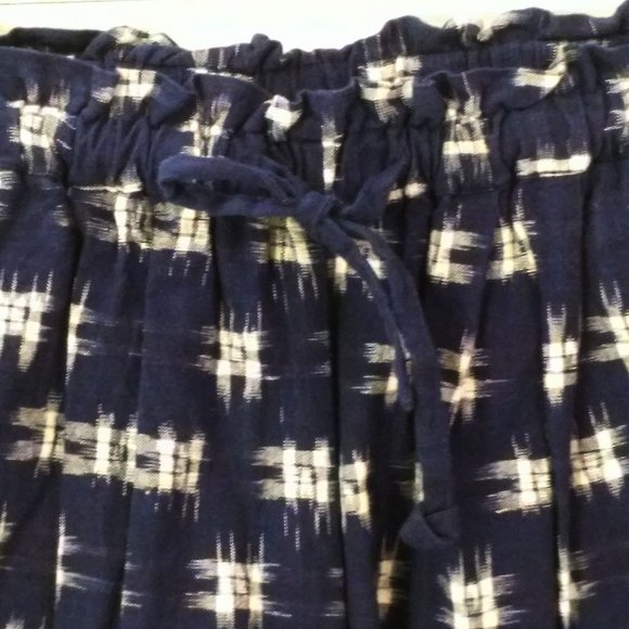 Vintage 90s Carole Little Sport Ikat Shorts Ladies-6 Pockets Drawstring Navy - Picture 3 of 9